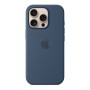 Чехол для iPhone 16 Pro Silicone with MagSafe синий деним