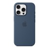 Чехол для iPhone 16 Pro Silicone with MagSafe синий деним
