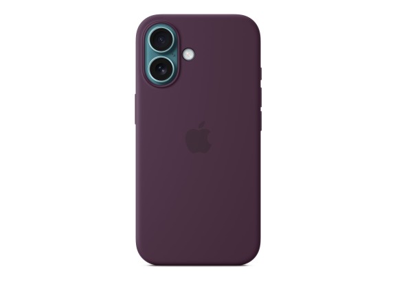 Чехол для iPhone 16 Silicone with MagSafe сливовый