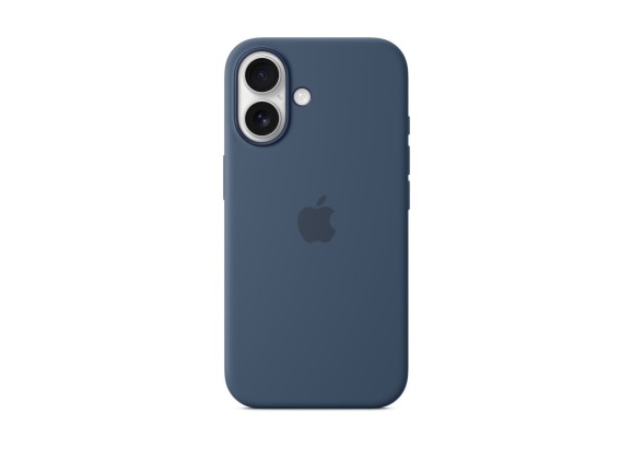 Чехол для iPhone 16 Silicone MagSafe синий деним