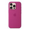 Чехол для iPhone 16 Pro Silicone MagSafe фуксия