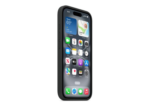 Чехол для iPhone 16 Silicone with MagSafe Black