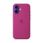 Чехол для iPhone 16 Silicone MagSafe фуксия