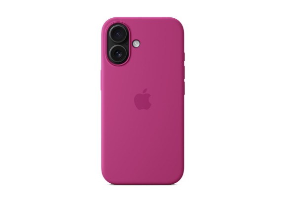 Чехол для iPhone 16 Silicone MagSafe фуксия