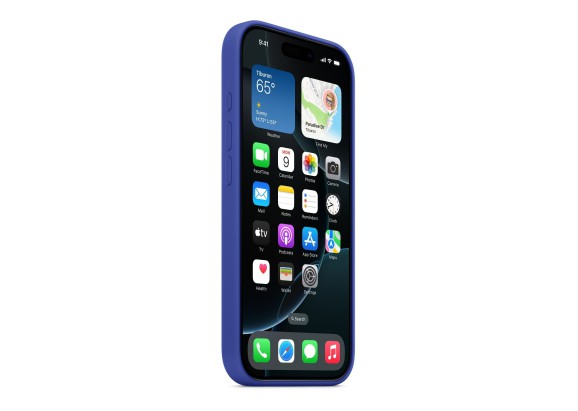 Чехол для iPhone 16 Pro Silicone MagSafe ультрамарин