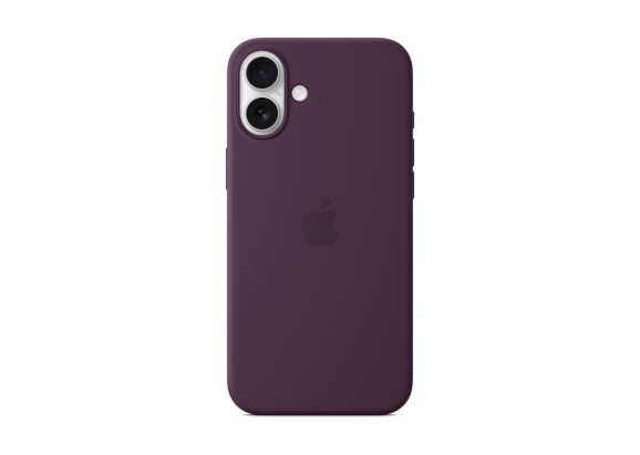 Чехол для iPhone 16 Plus Silicone MagSafe сливовый