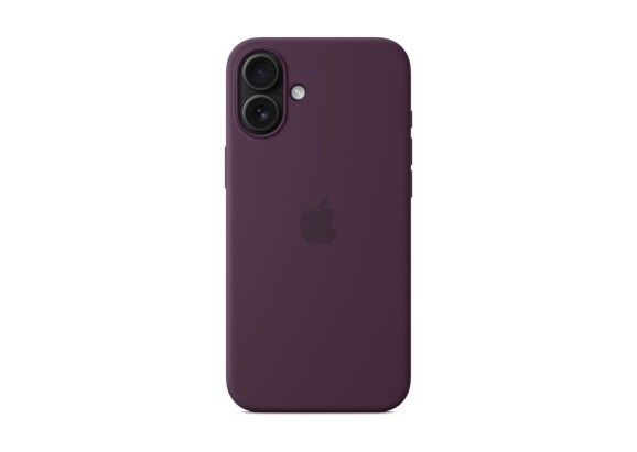 Чехол для iPhone 16 Plus Silicone MagSafe сливовый
