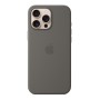 Чехол для iPhone 16 Pro Max Silicone with MagSafe серый