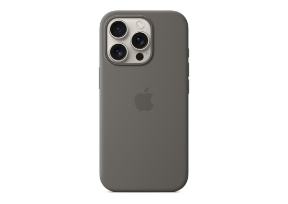 Чехол для iPhone 16 Pro Silicone MagSafe серый
