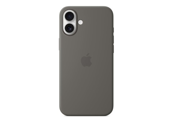 Чехол для iPhone 16 Plus Silicone MagSafe серый