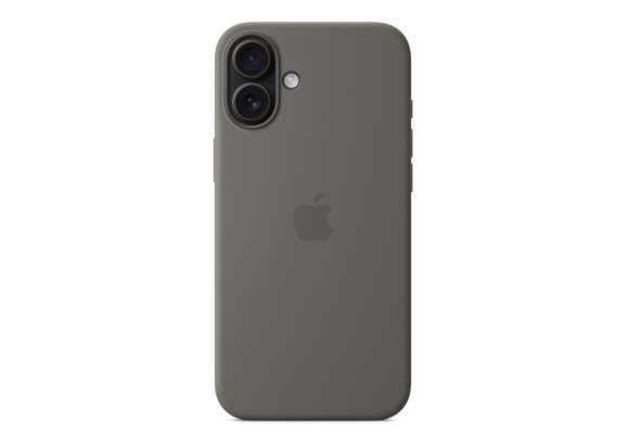 Чехол для iPhone 16 Plus Silicone MagSafe серый