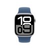 Apple Watch Series 10 46mm Silver Aluminium Case Sport Band Blue M/L