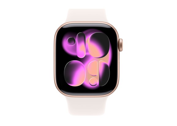 Apple Watch Series 11 46mm Rose Gold Aluminium Light Blush Sport Band M/L