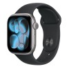 Apple Watch Series 11 46mm Space Grey Aluminium Black Sport Band M/L
