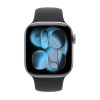 Apple Watch Series 11 46mm Space Grey Aluminium Black Sport Band M/L