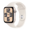 Apple Watch SE 2024 40mm Starlight Aluminium Case, Sport Band (Starlight) S/M