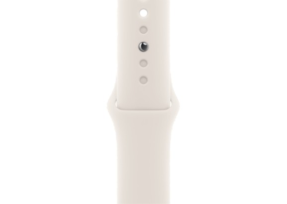 Apple Watch SE 2024 40mm Starlight Aluminium Case, Sport Band (Starlight) S/M