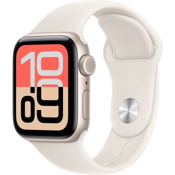 Apple Watch SE 3 40mm Starlight Aluminum Starlight Sport Band S/M