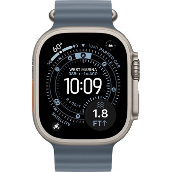 Apple Watch Ultra 3 49mm Natural Titanium Anchor Blue Ocean Band